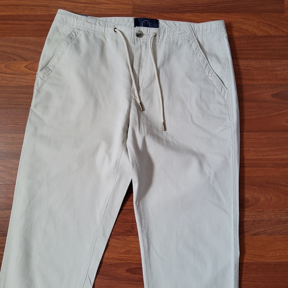 Even Tide Relaxed Drawstring Chino Pants Size 33 × 34 New - Picture 3 of 10